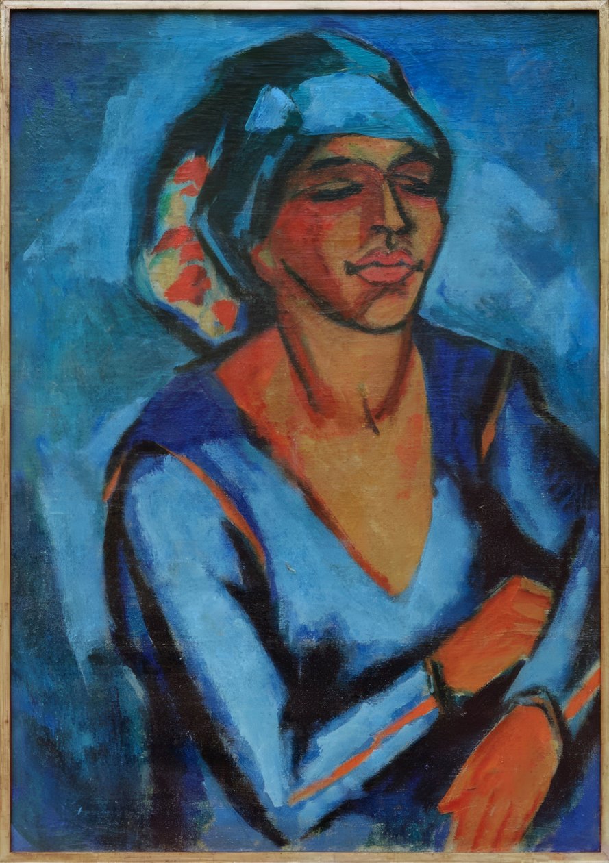 Retrato de Lotte Pechstein de Max Pechstein