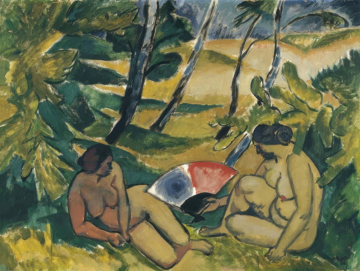 Las bañistas, 1912 de Max Pechstein