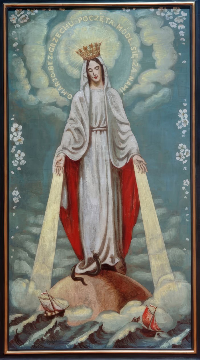 La Virgen María como intercesora de Max Pechstein