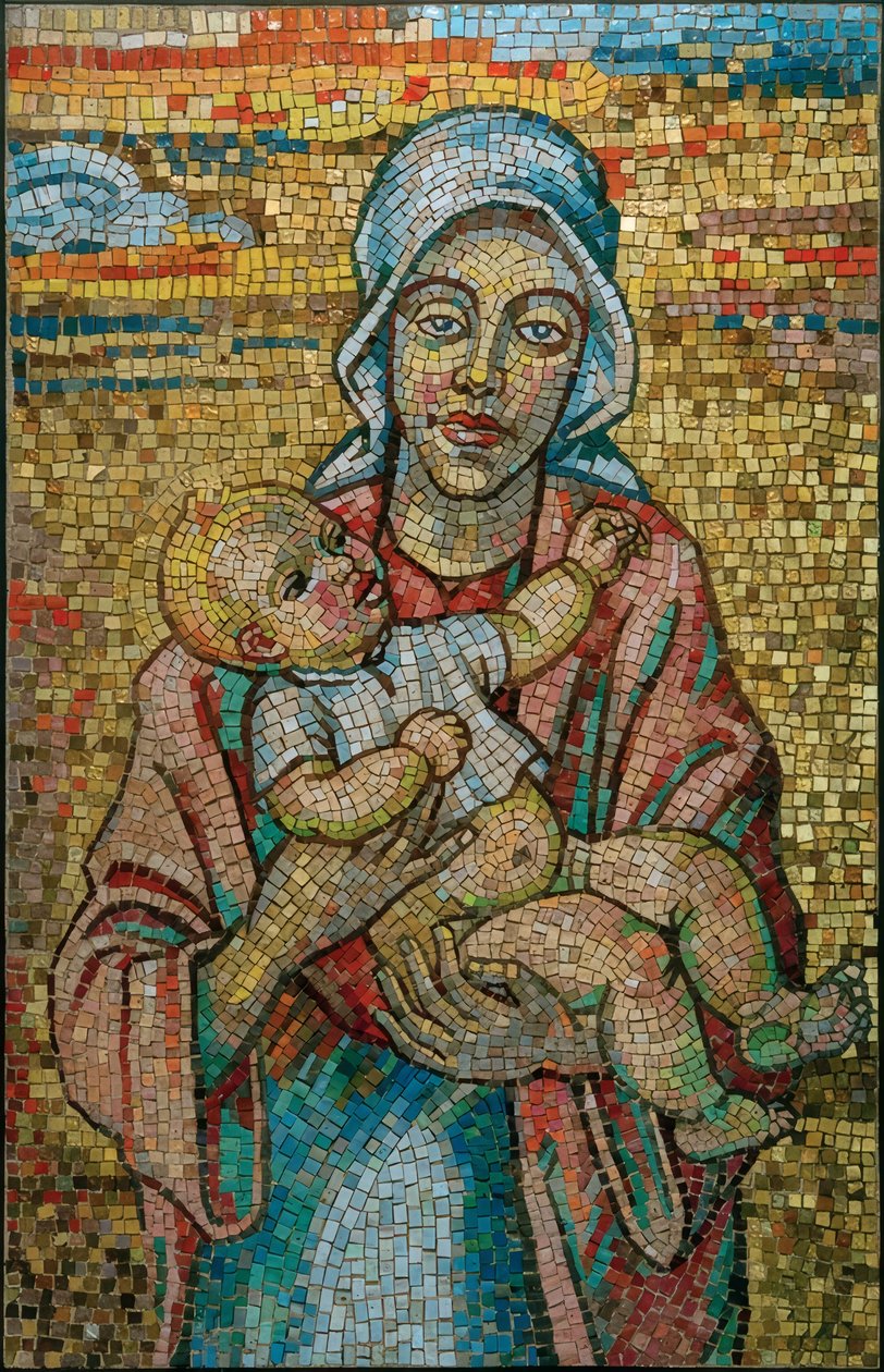 Madonna mit Kind von Max Pechstein