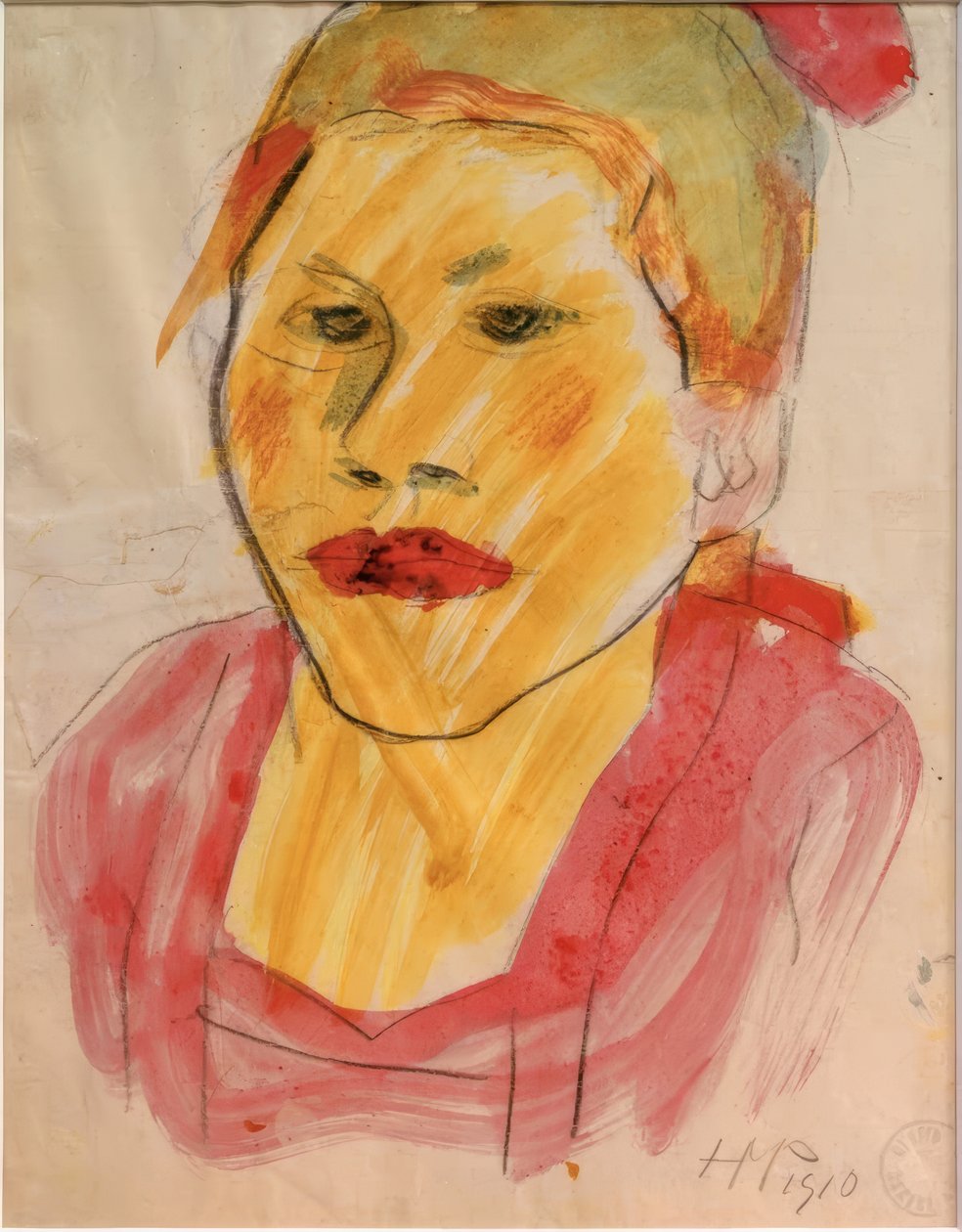 Cabeza de niña de Max Pechstein