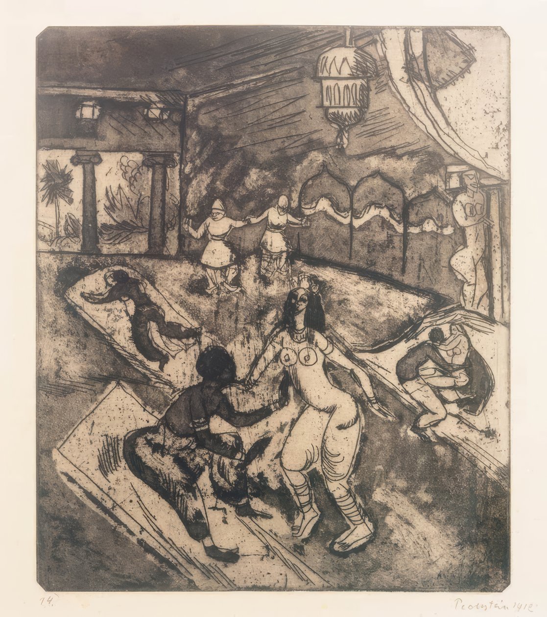 Ballet ruso I de Max Pechstein