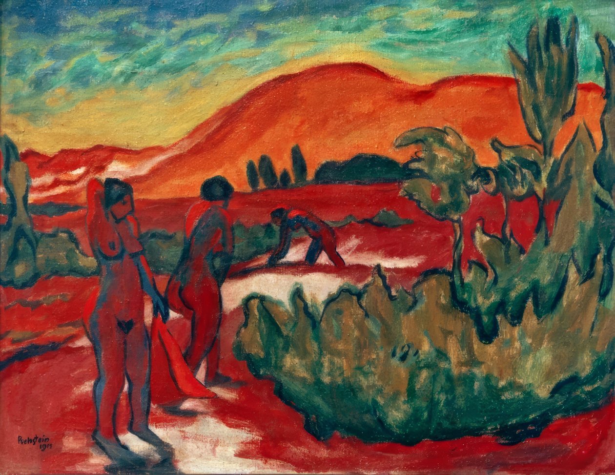 Verano en las dunas de Max Pechstein