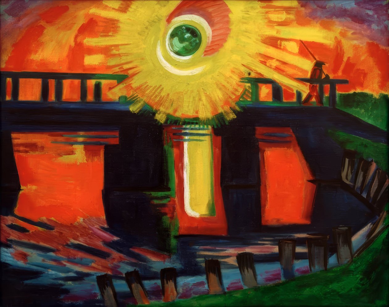 puesta de sol de Max Pechstein