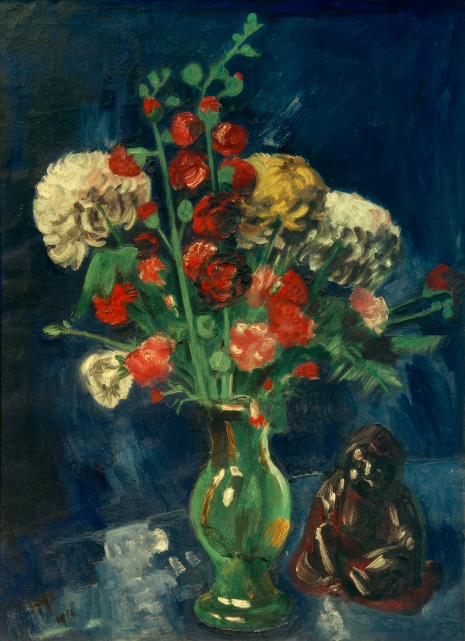 Naturaleza muerta con Buda chino de Max Pechstein