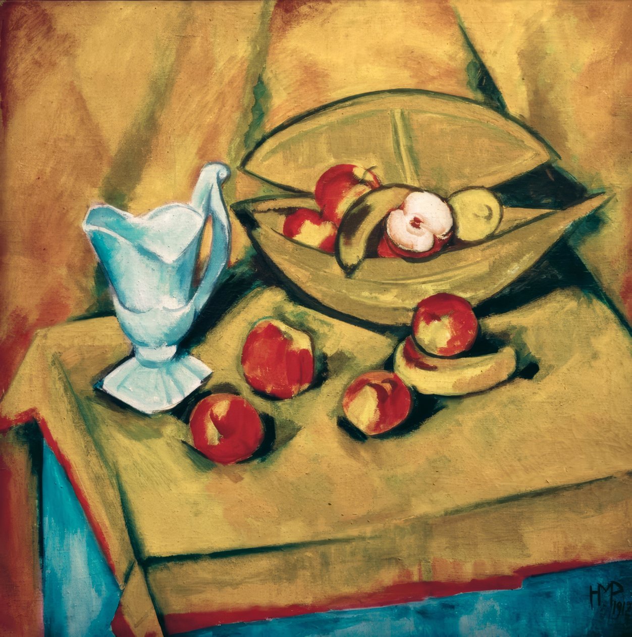 Naturaleza muerta con manzanas de Max Pechstein