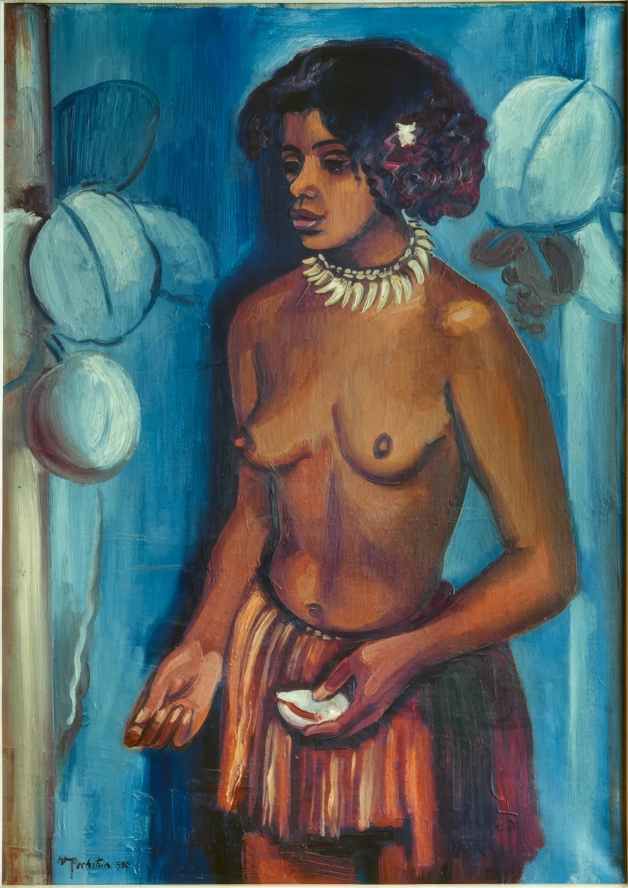 Yuka con la concha de Max Pechstein