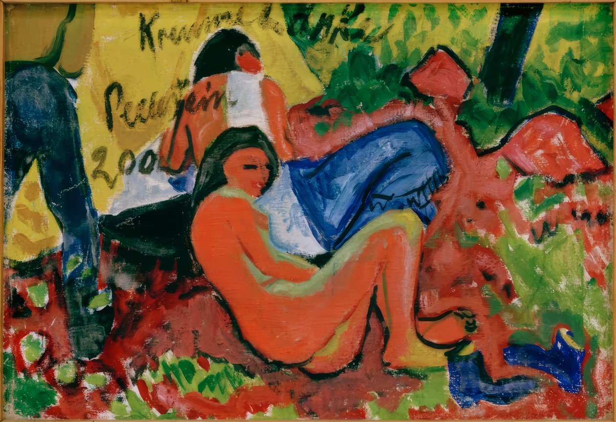 Dos desnudos femeninos de Max Pechstein