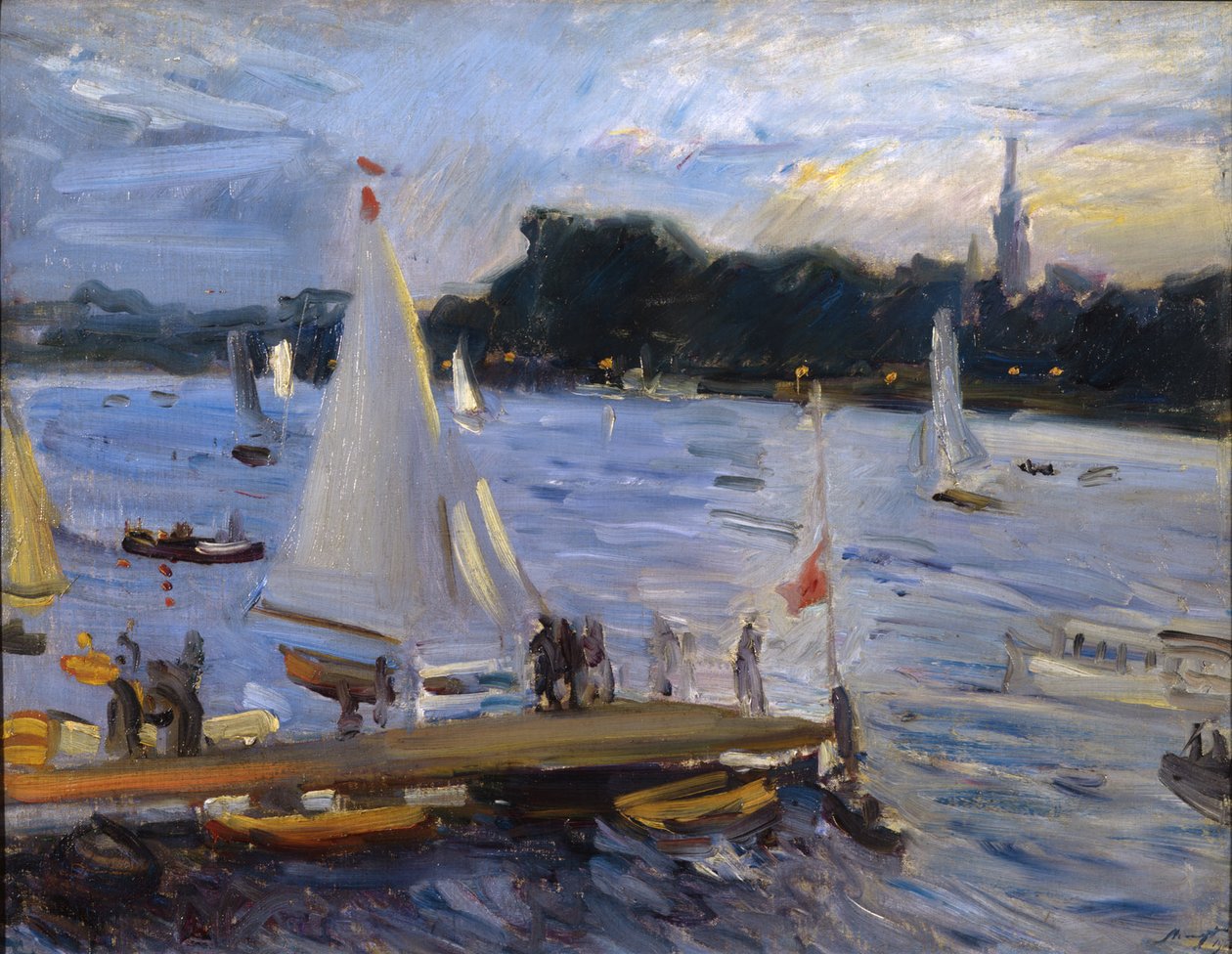 Paisaje del Alster de Max Slevogt