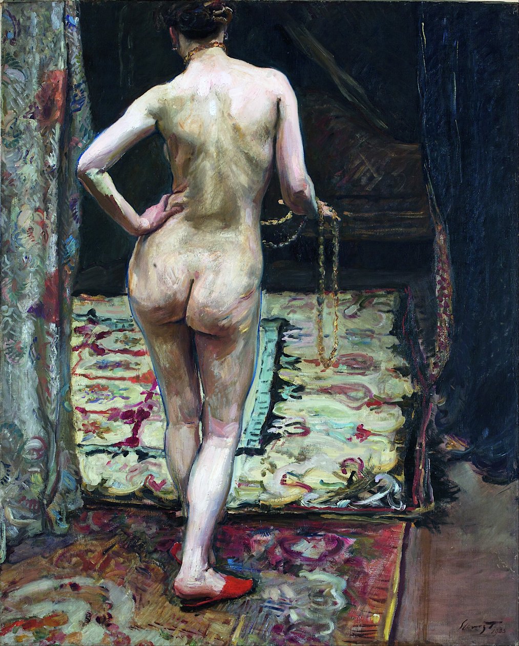 Desnudo femenino visto de espaldas de Max Slevogt