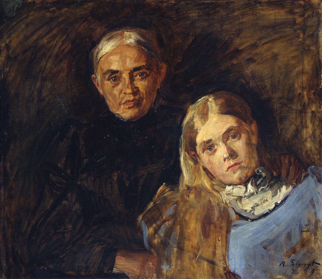 La señora Voll con su hija de Max Slevogt