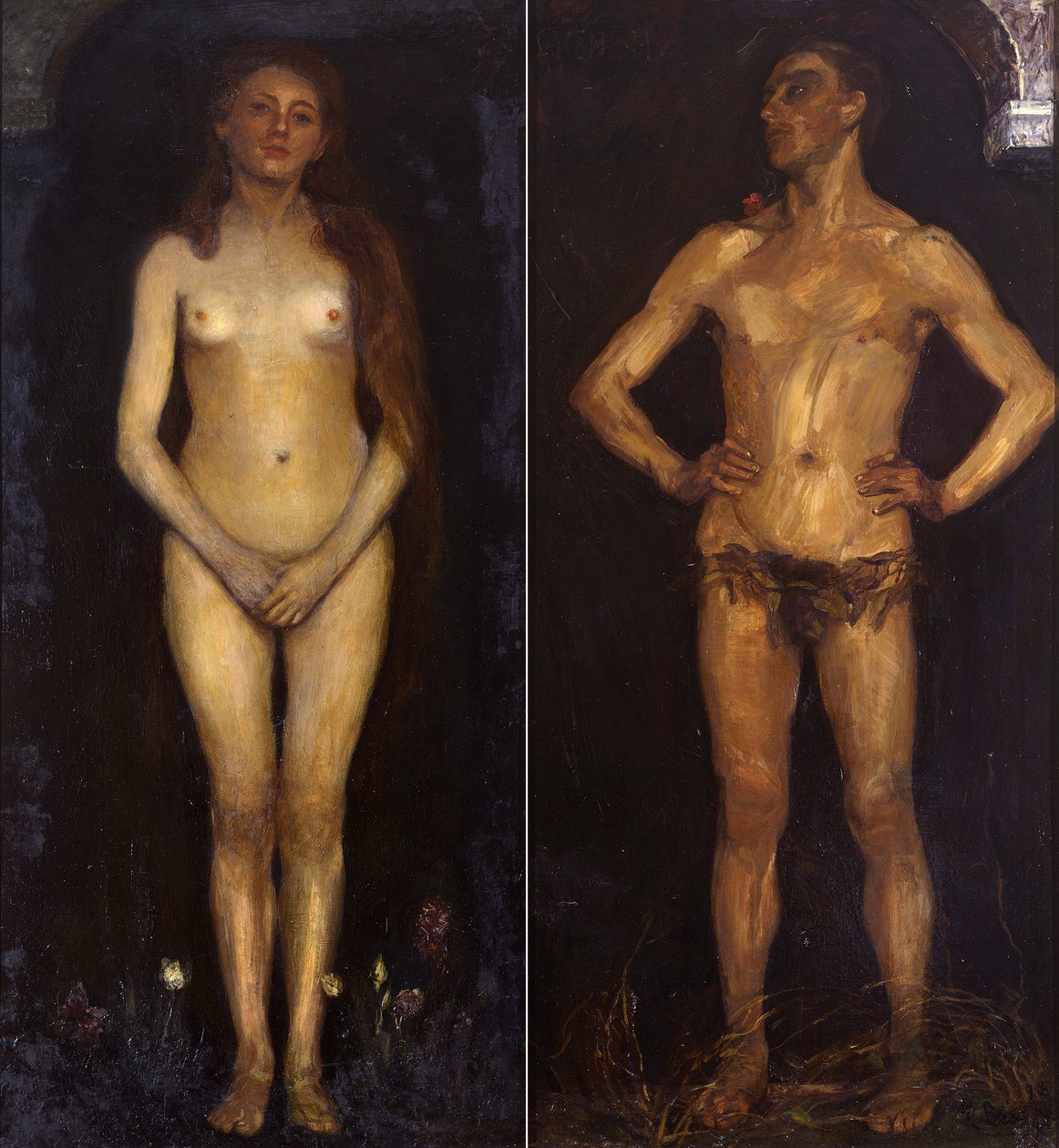 Pareja humana (Láminas de Homo sapiens) de Max Slevogt