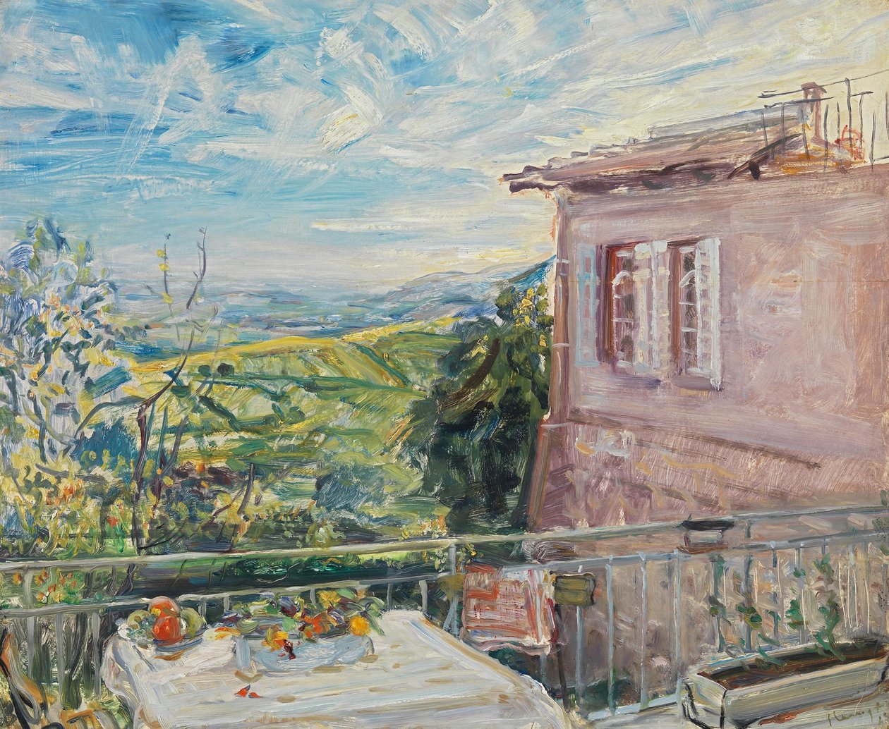 Terraza en Neukastel de Max Slevogt