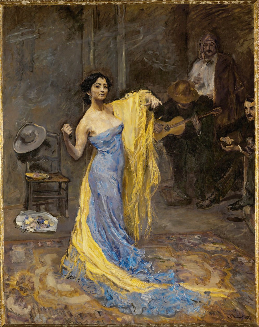 La bailarina Marietta di Rigardo ... (óleo sobre lienzo) de Max Slevogt