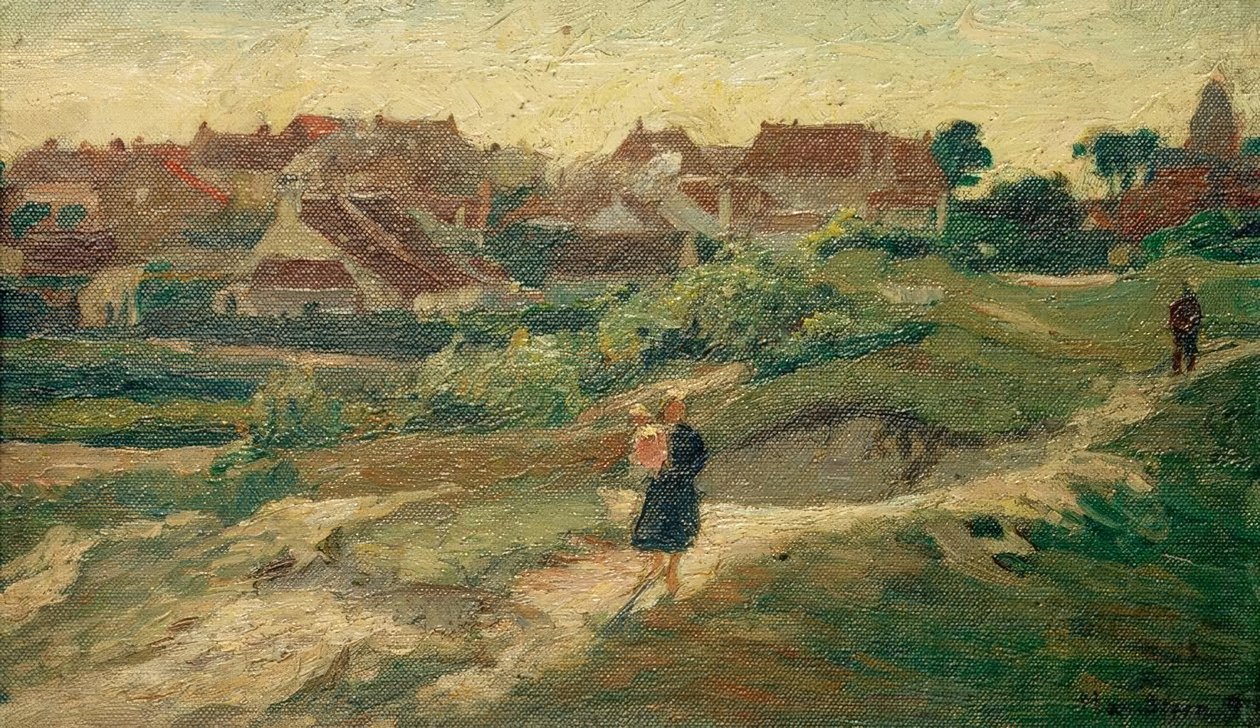 Vista de un pueblo holandés de Max Stern