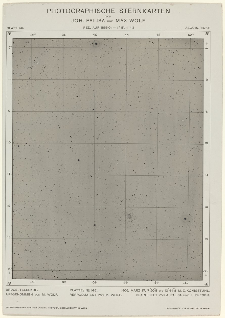 Cartas estelares fotográficas 17 de marzo de 1906, 2268 de Max Wolf, Johann Palisa