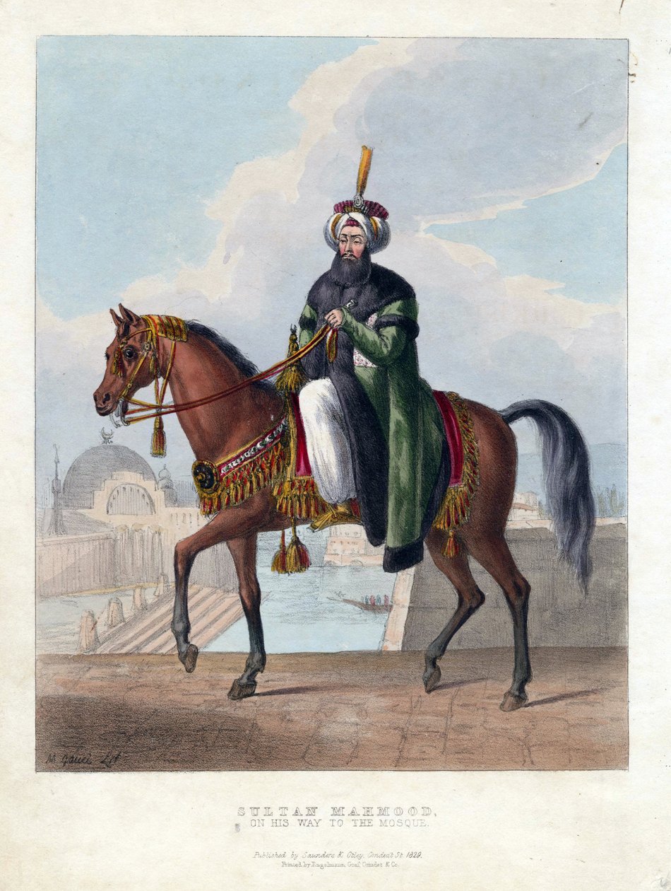 Retrato de Mahmud II (1785-1839), Sultán del Imperio Otomano de Maxim Gauci