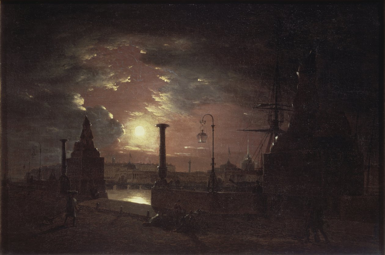 Noche de otoño en San Petersburgo, 1835 de Maxim Nikiphorovich Vorobyev