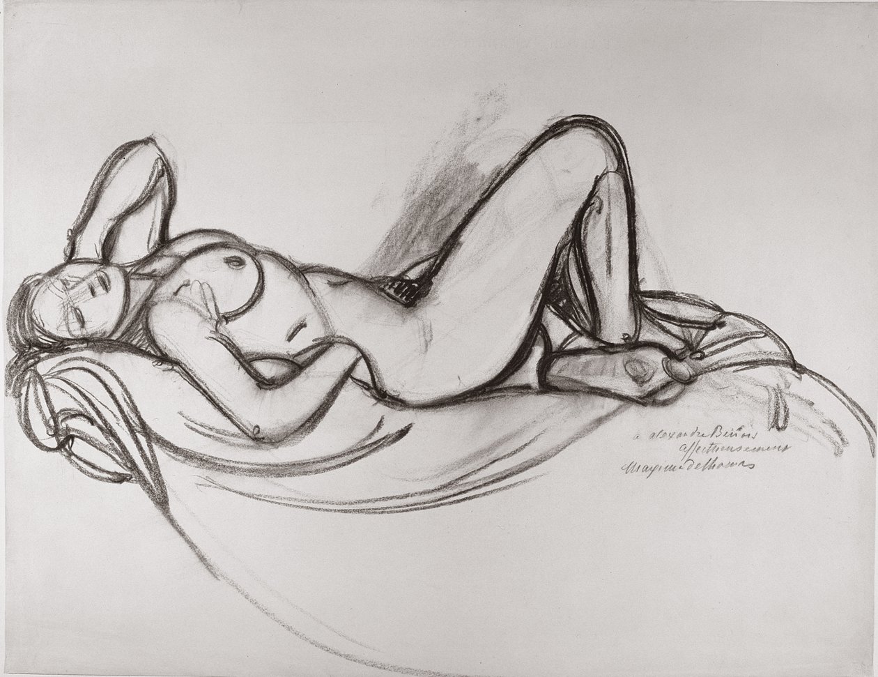 Desnudo reclinado de Maxime Pierre Jules Dethomas