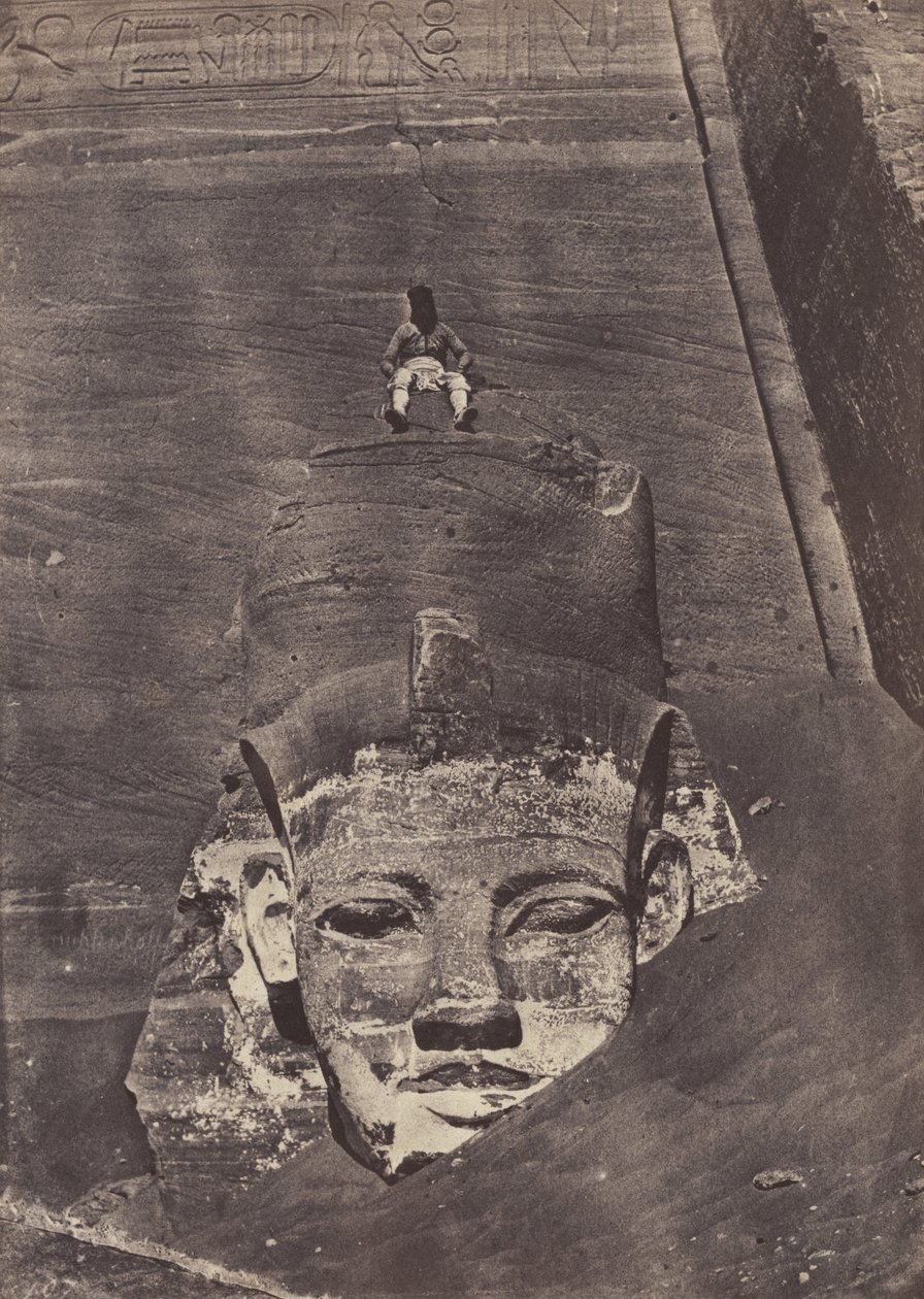 Coloso más occidental, el Gran Templo, Abu Simbel de Maxime Du Camp