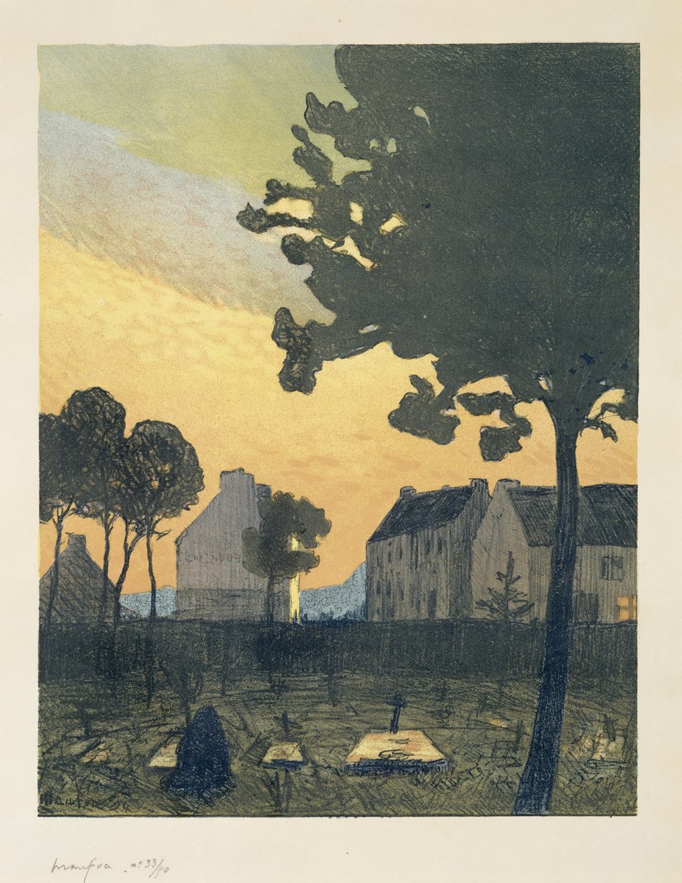 Paisaje al anochecer, 1894 de Maxime Emile Louis Maufra