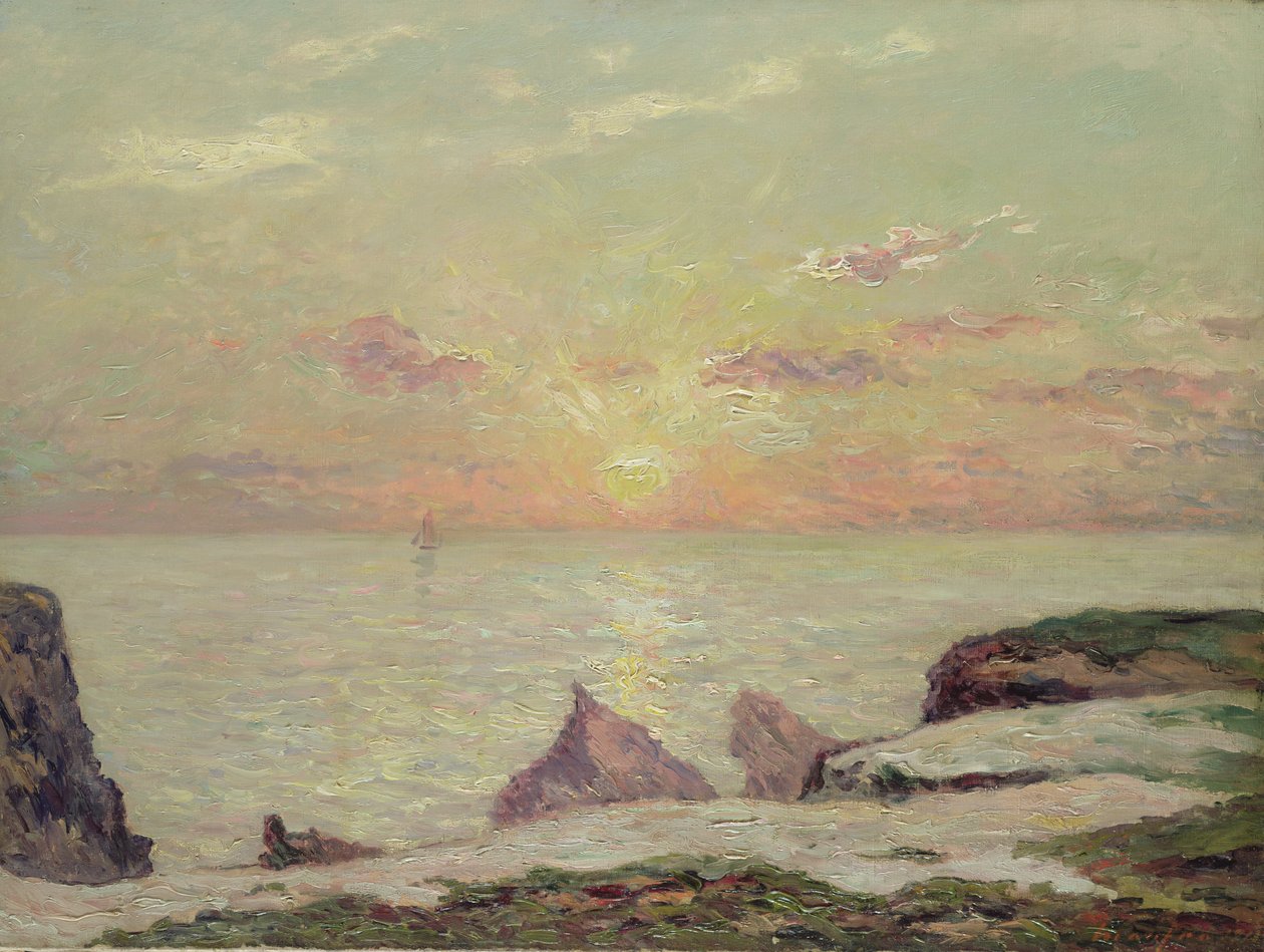 Los acantilados en Belle Ile, 1913 de Maxime Emile Louis Maufra