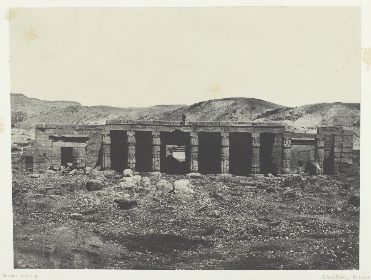 Gournah, Palais de Ménephta 1er, Tebas, 1849-51, impreso en 1852 de Maxime Du Camp