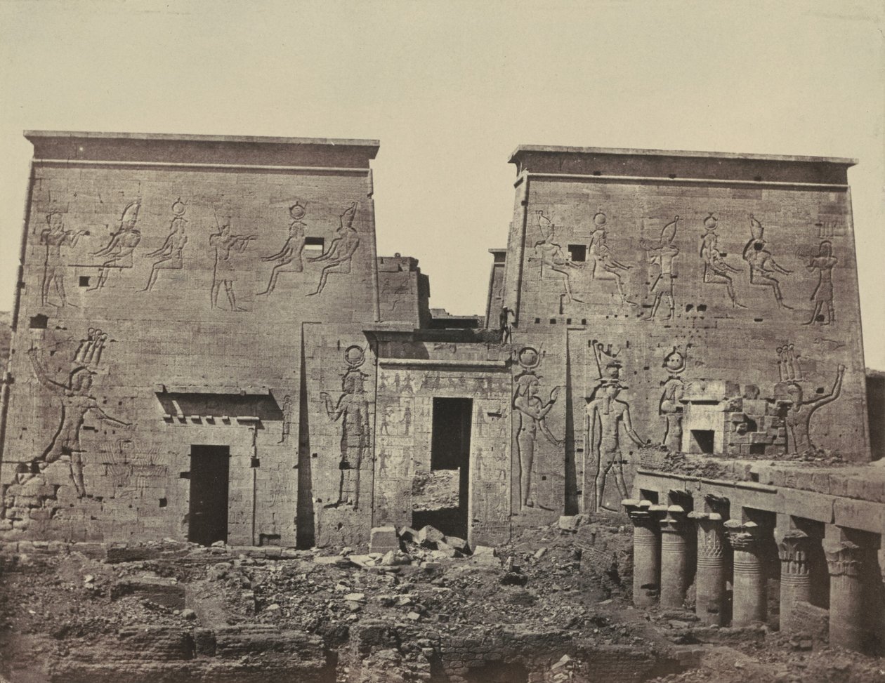 Gran Templo de Isis, en Filoe de Maxime Du Camp