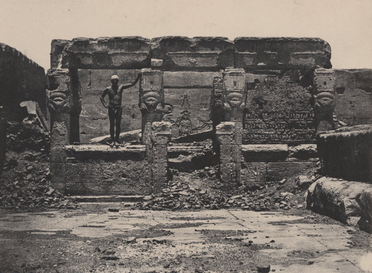 Gran Templo de Dendérah (Teutyres), Alto Egipto de Maxime Du Camp