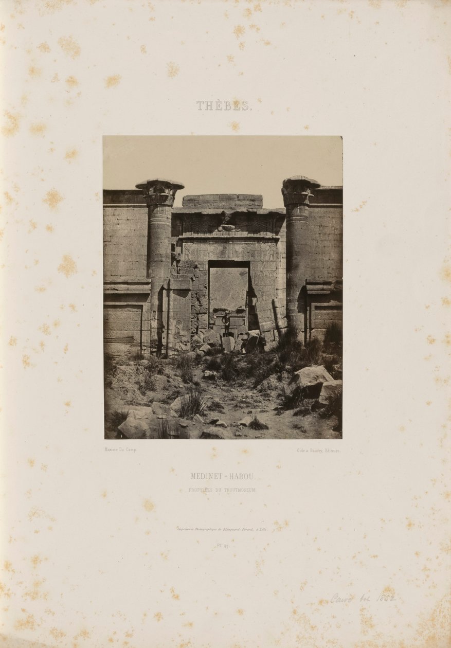 Gran Templo de Denderah de Maxime Du Camp
