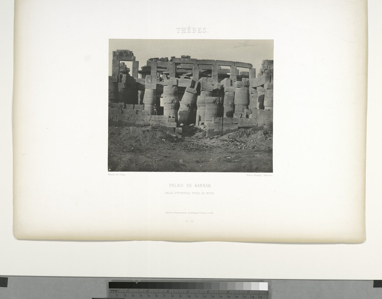 Gran Sala Hipóstila, Palacio de Karnak, Tebas de Maxime Du Camp