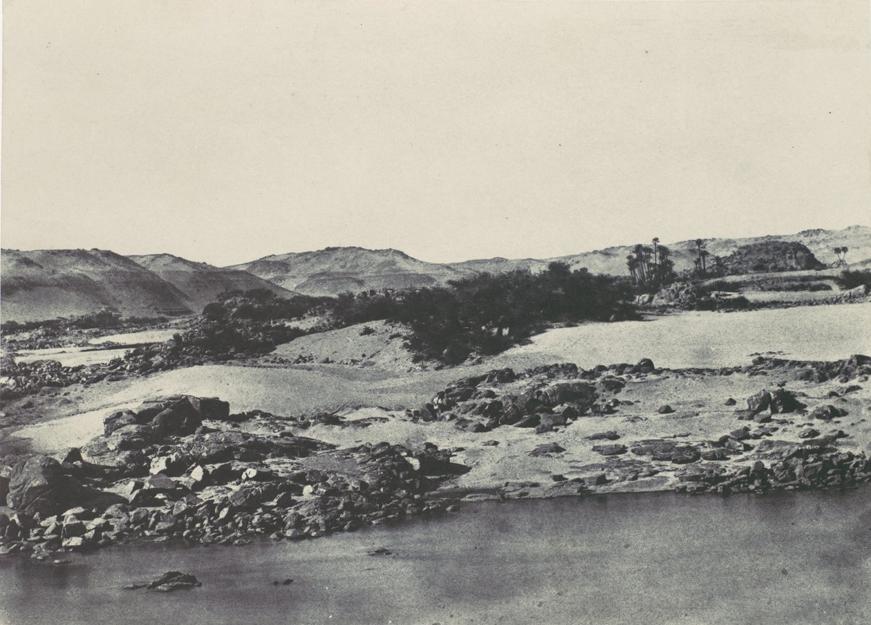 Alta Egipto. Entrada de la primera catarata de Maxime Du Camp