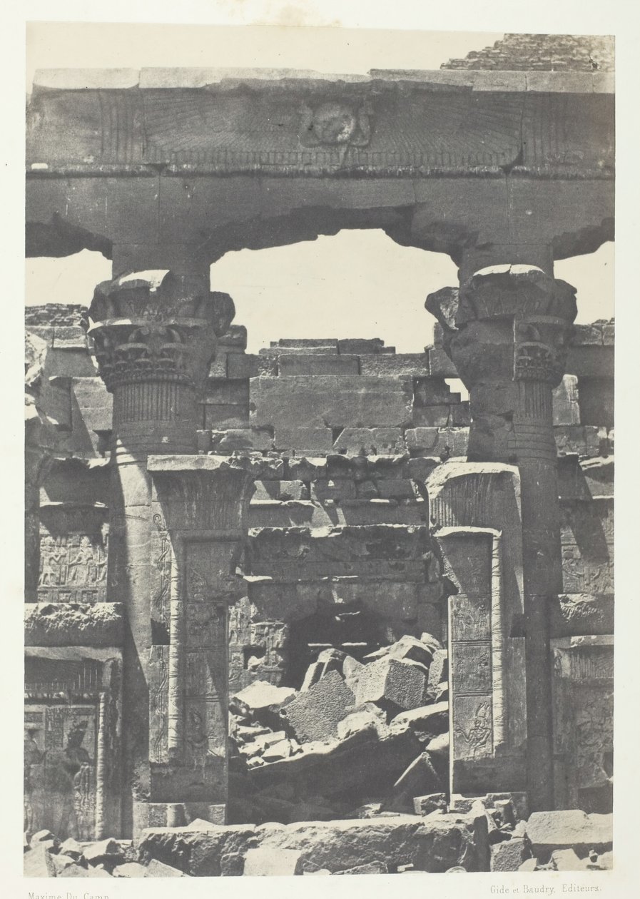 Kalabscheh, Puerta del Pronaos, Nubia de Maxime Du Camp