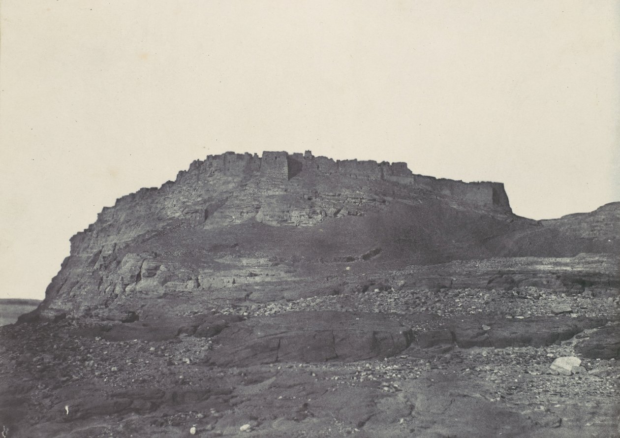 Nubia. Fortaleza de Ibrym Antigua Premmis. Vista tomada al sur, 1850 de Maxime Du Camp