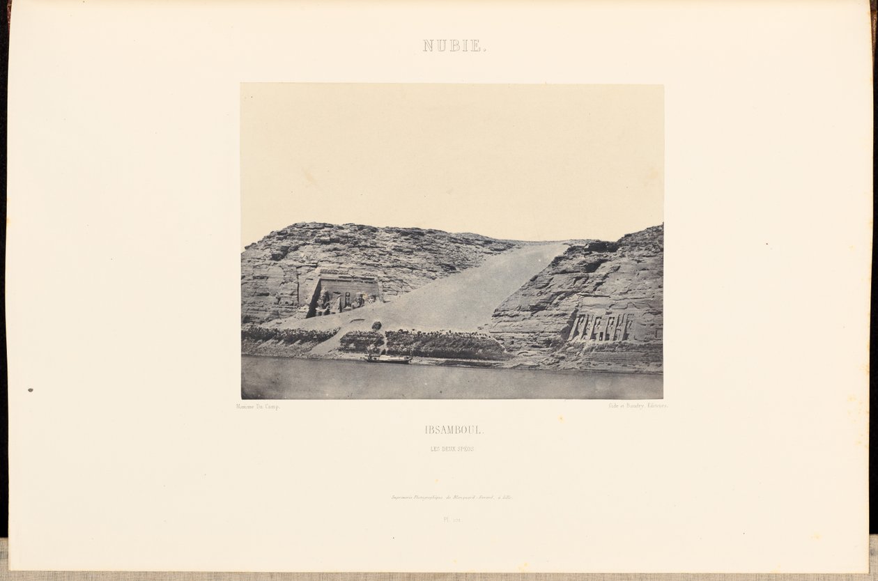 Nubia. Ibsamboul. Los dos speos de Maxime Du Camp