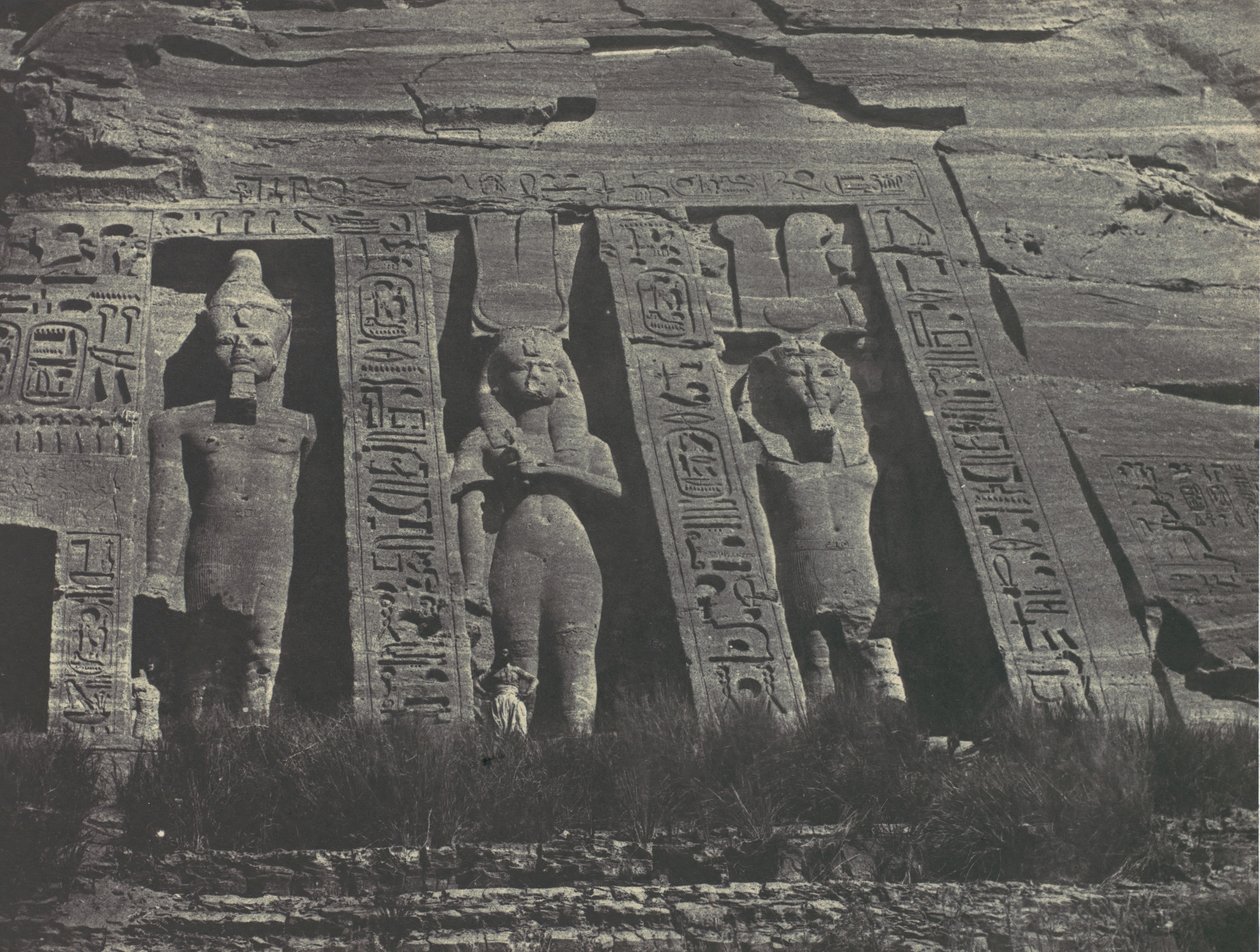 Nubia. Ibsamboul. Parte septentrional del Speos de Hathor, 1850 de Maxime Du Camp