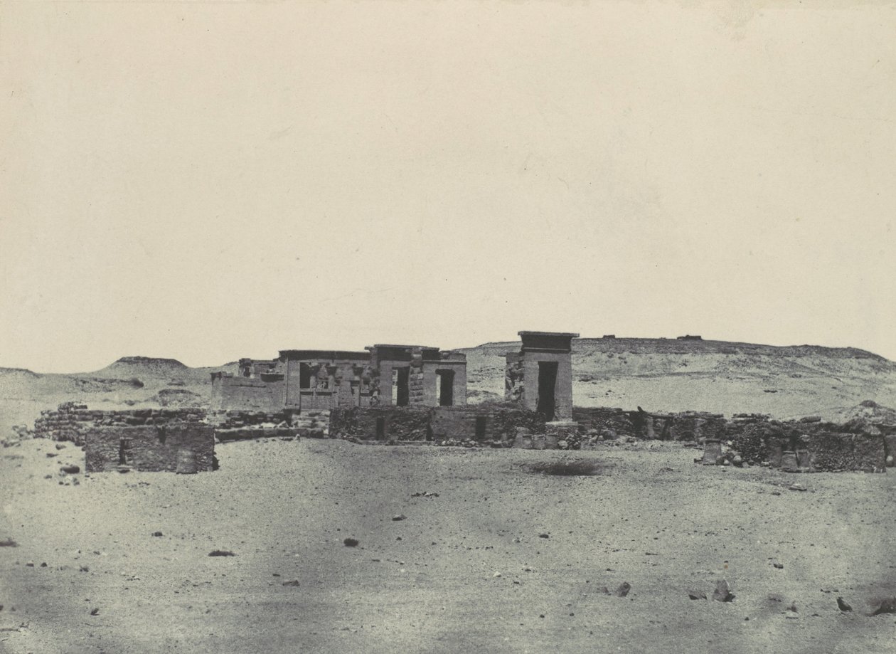 Nubia. Templo y pueblo de Débod. Parembole del itinerario de Antonino de Maxime Du Camp