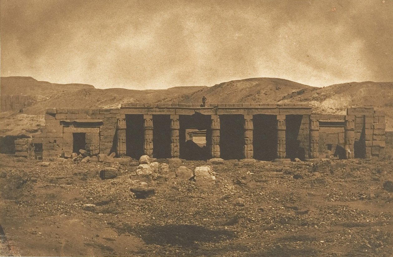 Palacio de Gournah Menephtéun en Tebas, 1849-50 de Maxime Du Camp