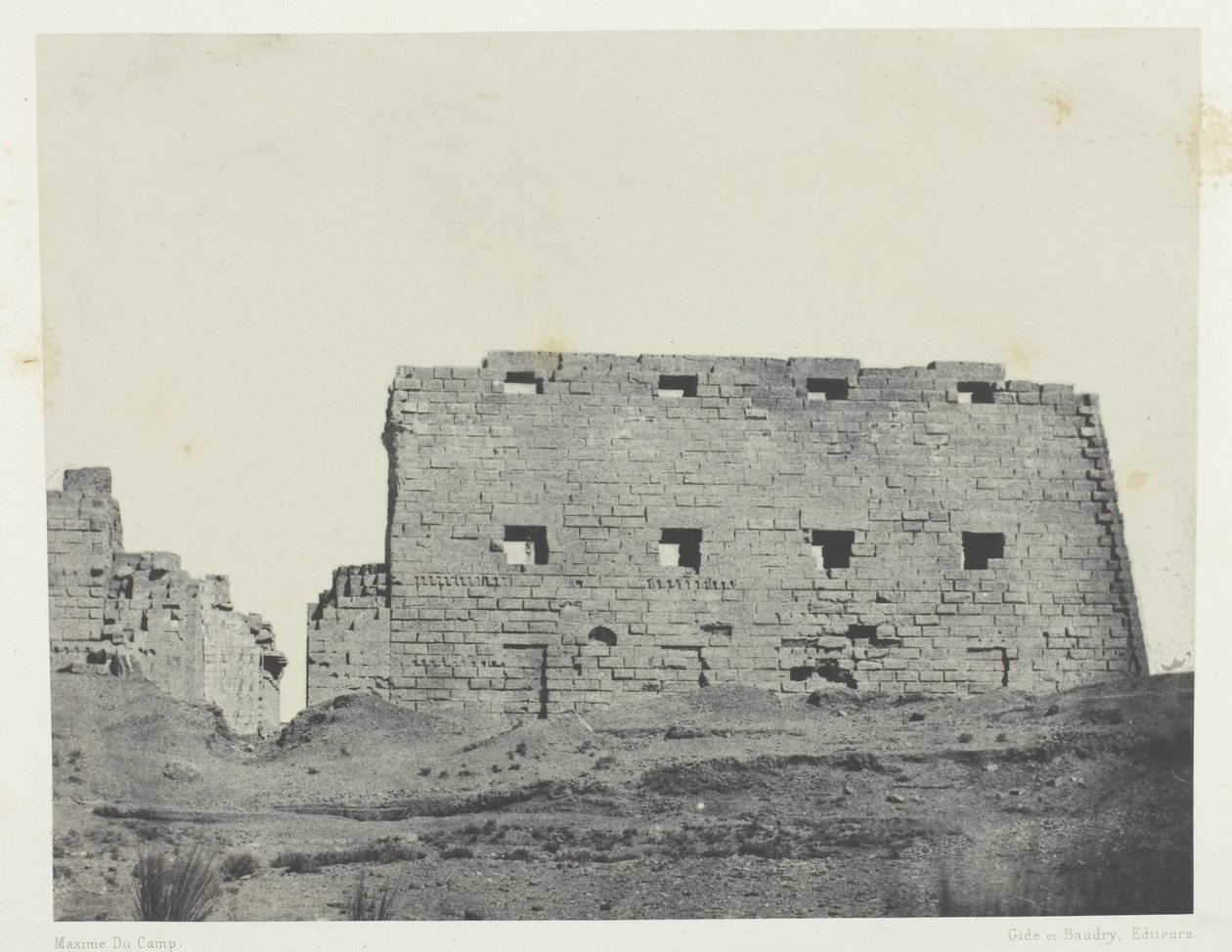 Palacio de Karnak, Grandes pilones del suroeste; Tebas de Maxime Du Camp