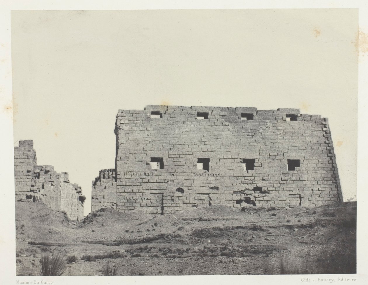 Palacio de Karnak, Grandes pilones del suroeste; Tebas de Maxime Du Camp