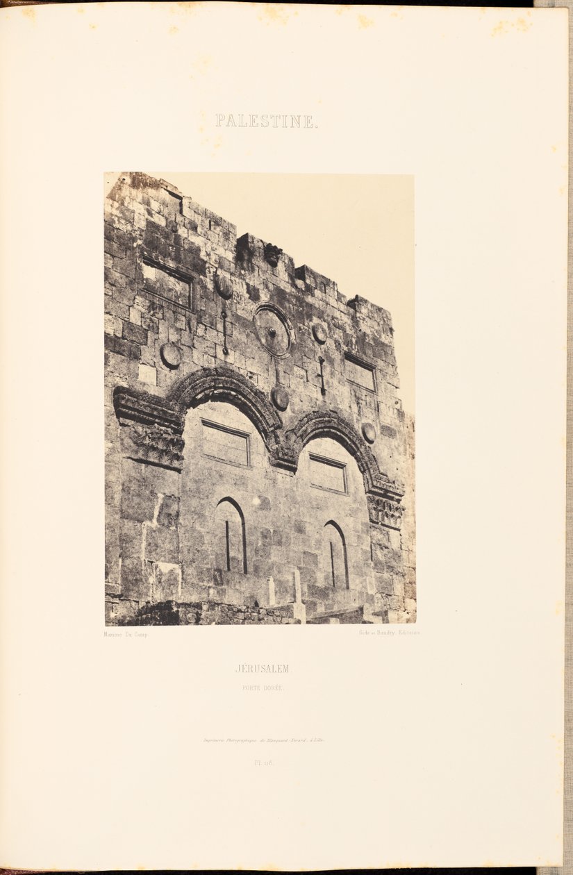 Palestina. Jerusalén. Puerta de Oro de Maxime Du Camp
