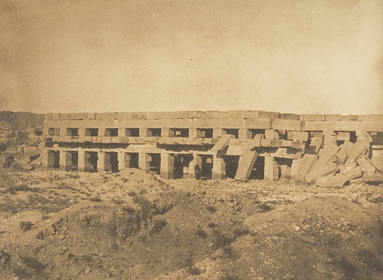 Paseo de Thutmose III - Últimas galerías del Palacio de Karnak Tebas de Maxime Du Camp