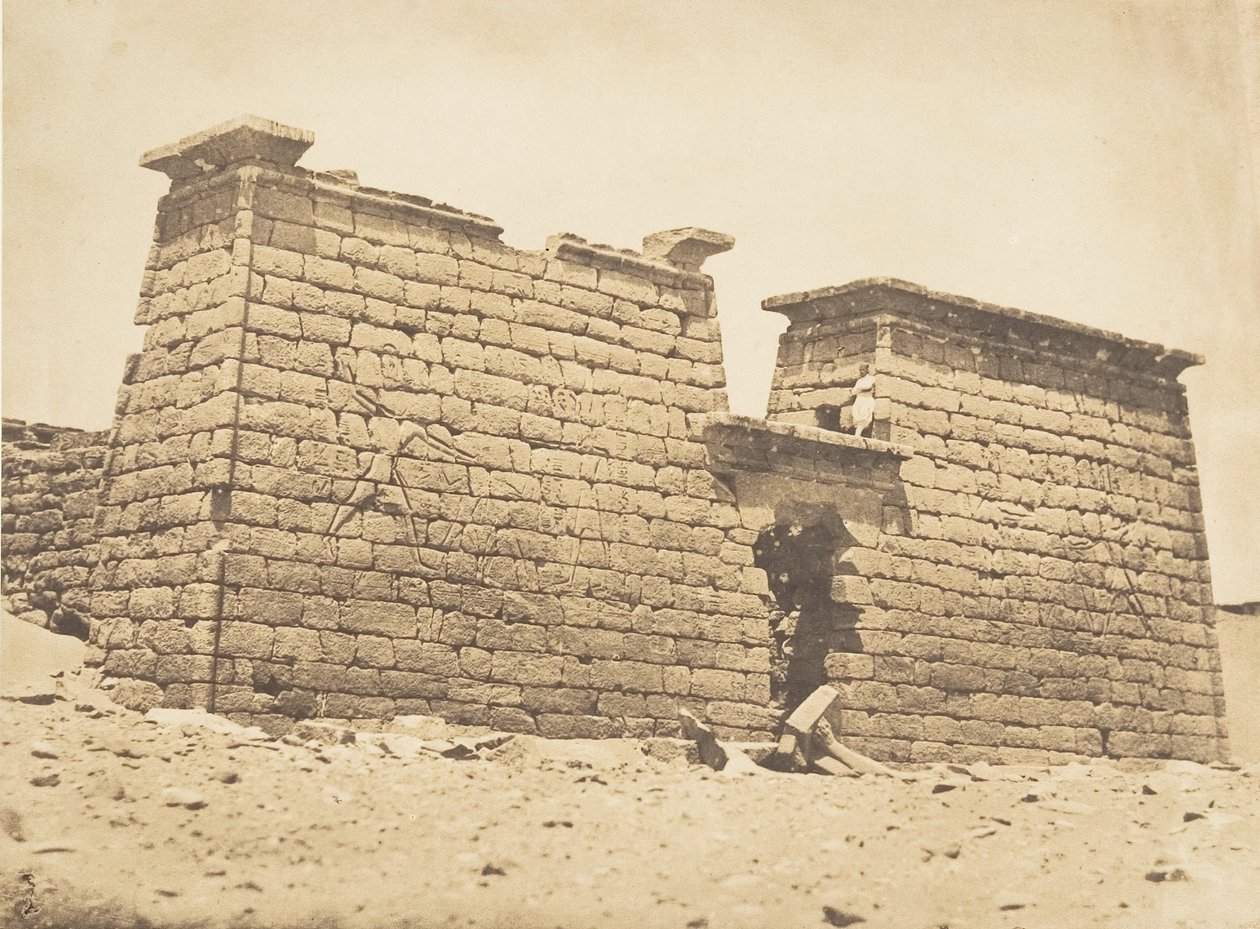 Pilones del Templo de Sebona, 3 de abril de 1850 de Maxime Du Camp