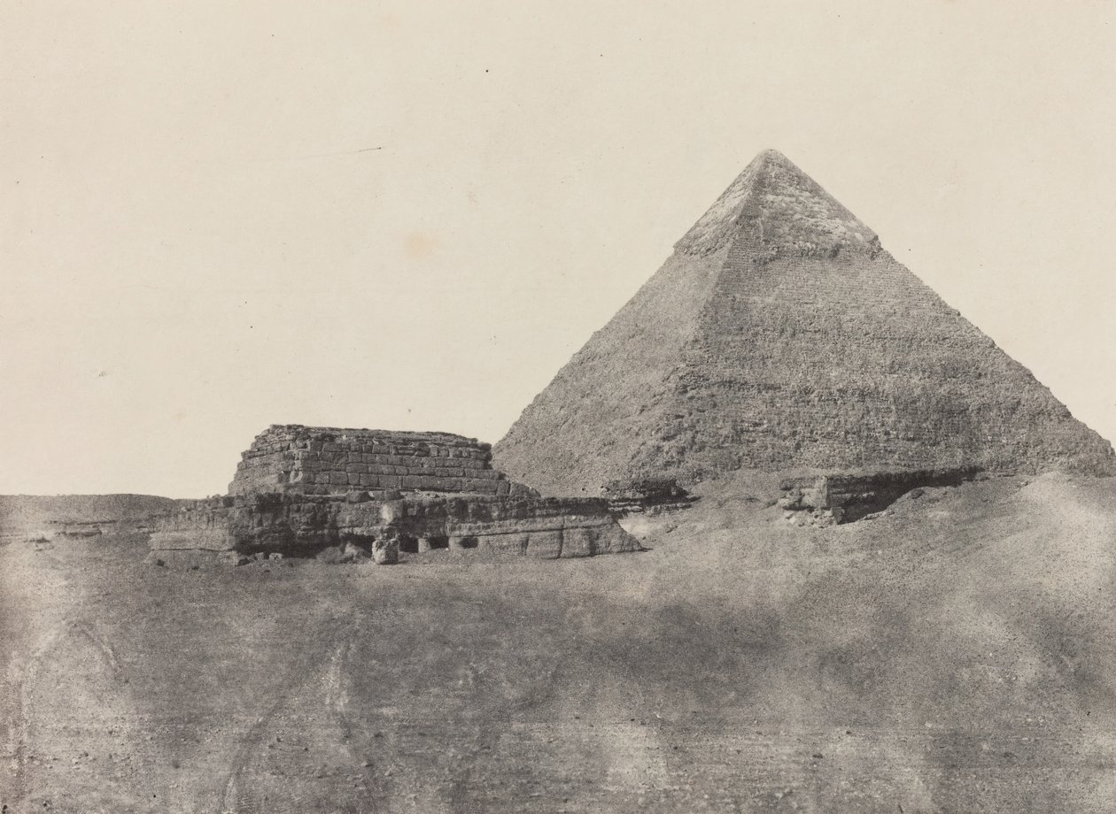 Pirámide de Kefrén, Egipto Medio de Maxime Du Camp