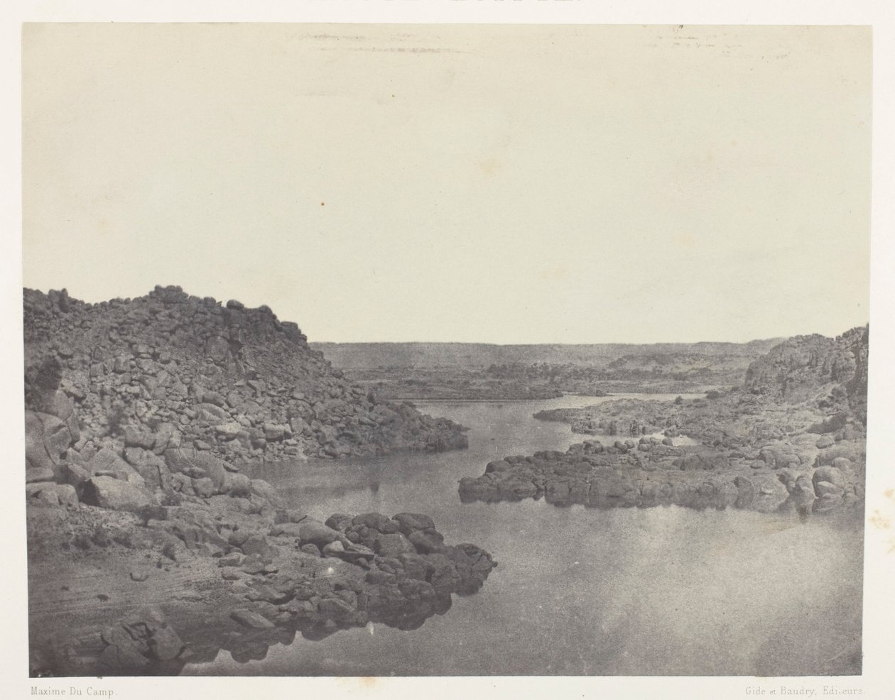 Salida de la Primera Catarata, Alto Egipto de Maxime Du Camp