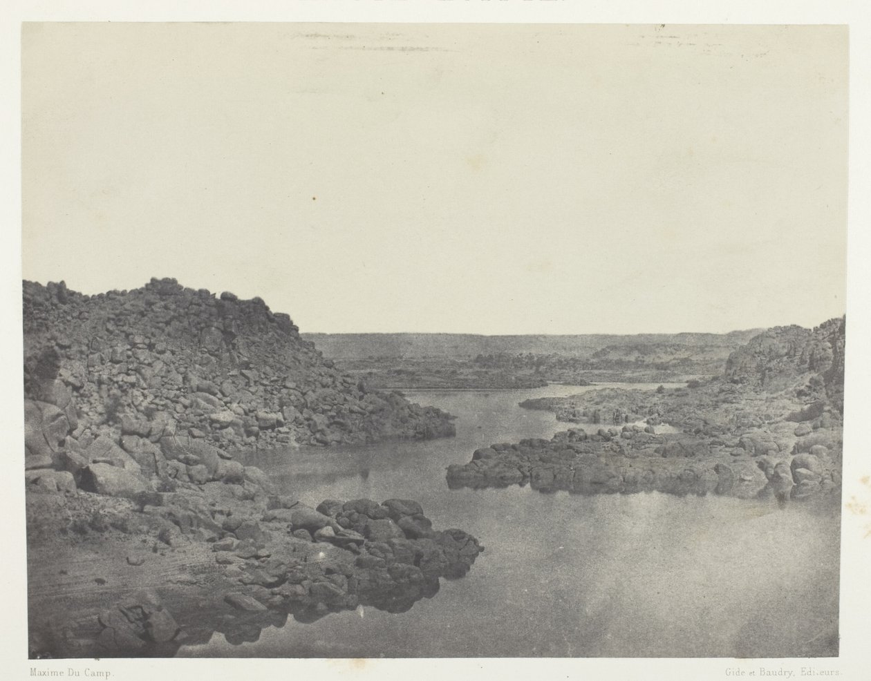 Salida de la Primera Catarata, Alto Egipto de Maxime Du Camp