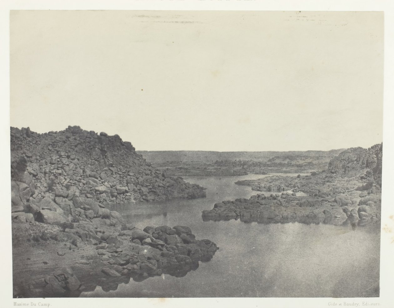 Sortie de la Première Cataracte, Haute-Egypte de Maxime Du Camp
