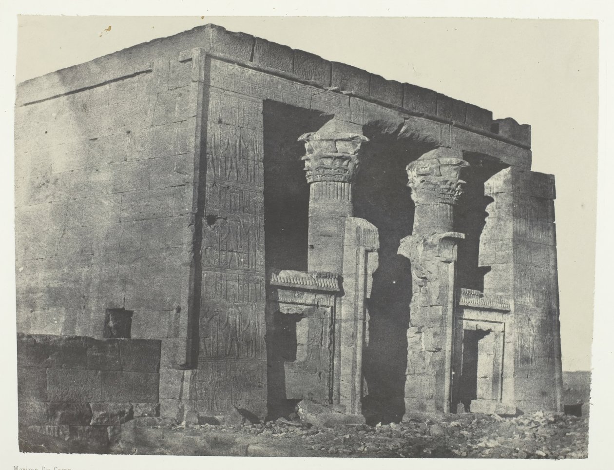 Templo de Dakkeh, Naos, Nubia de Maxime Du Camp