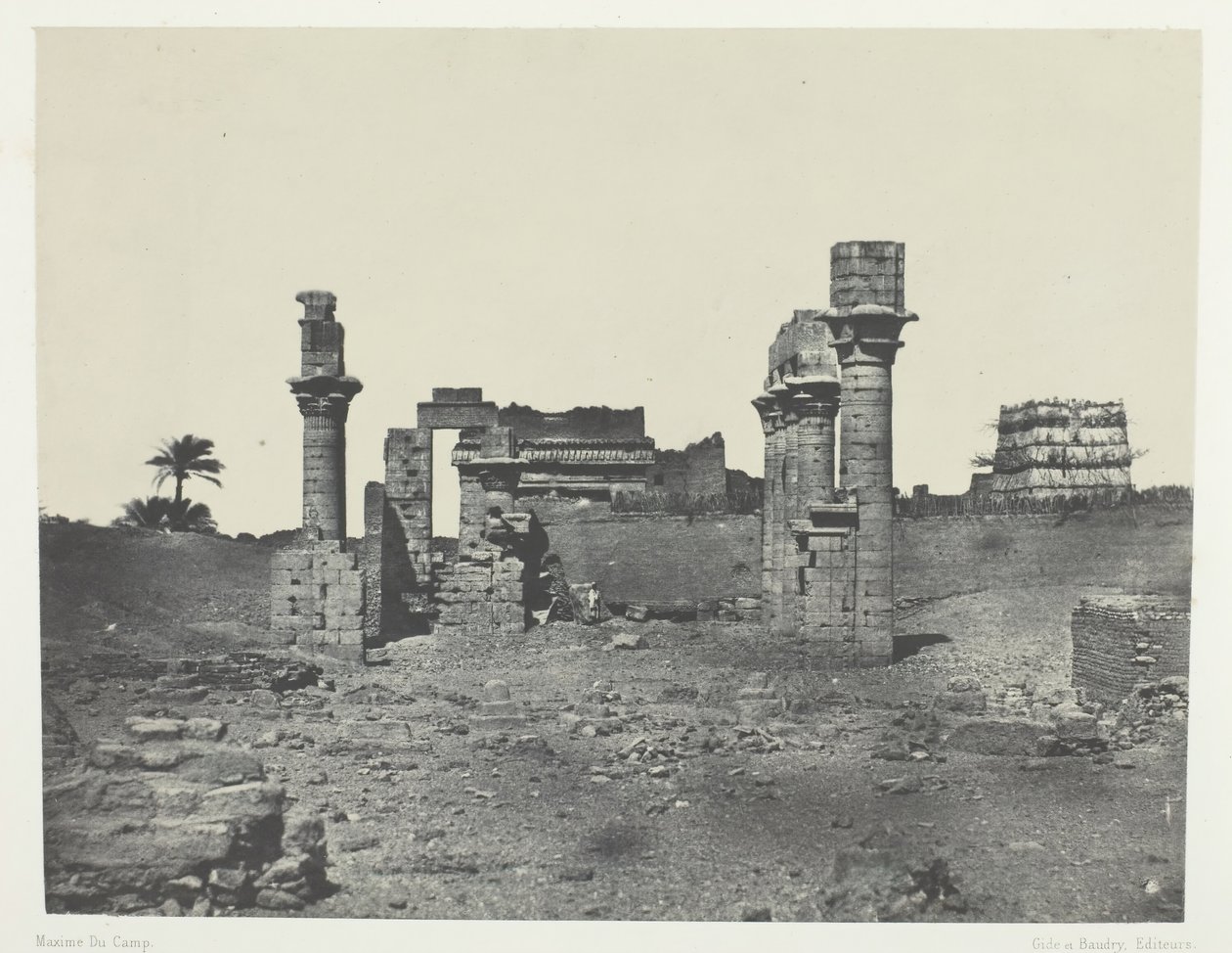 Templo de Hermontis, Alto Egipto de Maxime Du Camp
