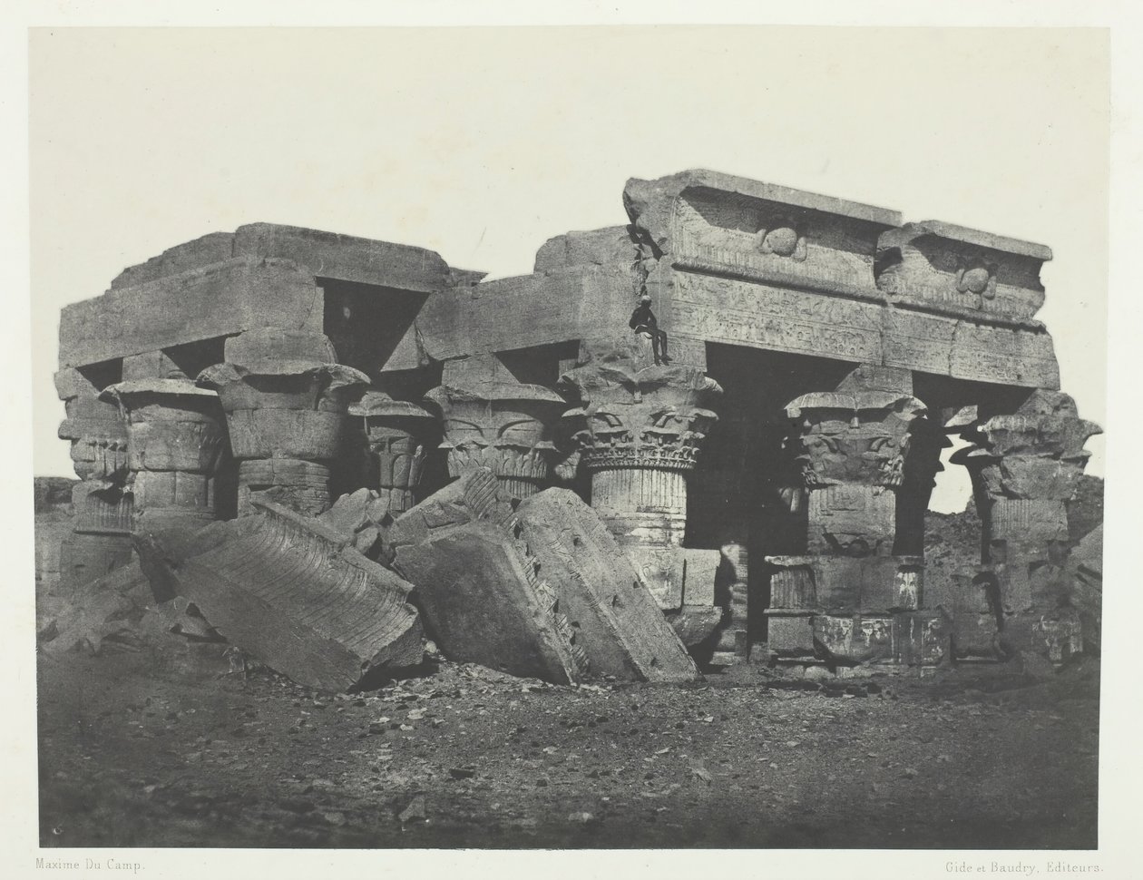Templo de Ombos, Alto Egipto de Maxime Du Camp